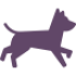 chien qui court silhouette noire chien qui court
